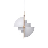 Multi-Lite Lampadario Ottone E Bianco
