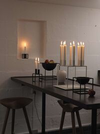Kubus 8 Kandelaar Wit