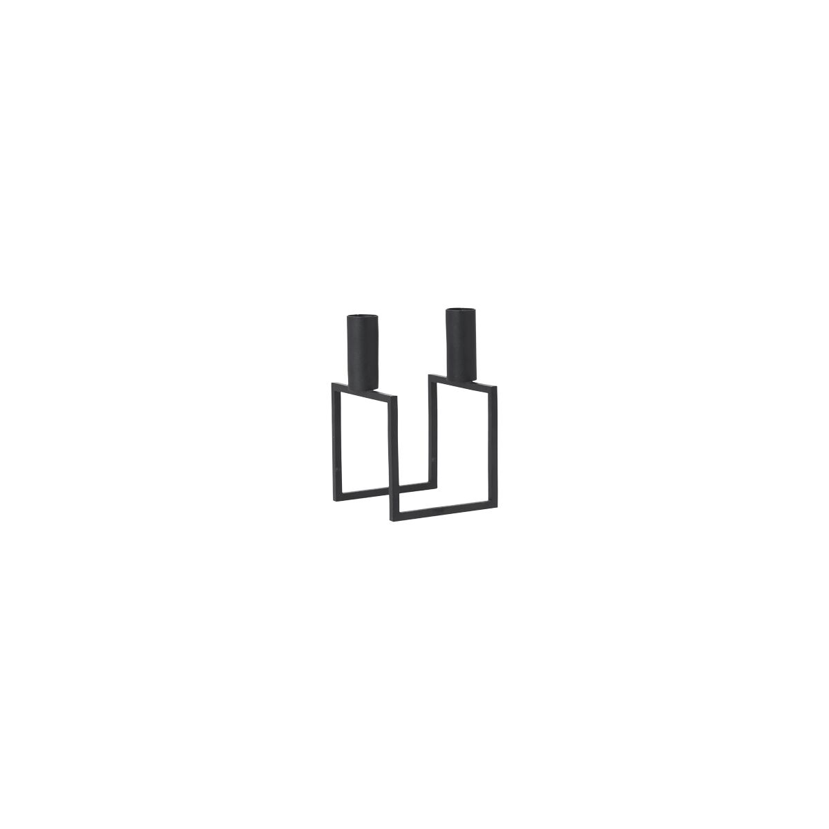 Cube Line Chandelier Noir