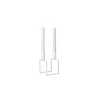 Kubus Line Candlestick White