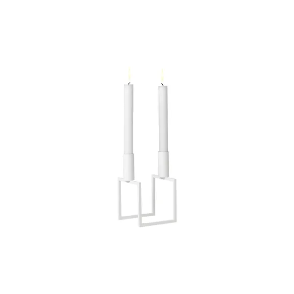 Kubus Line Candlestick White