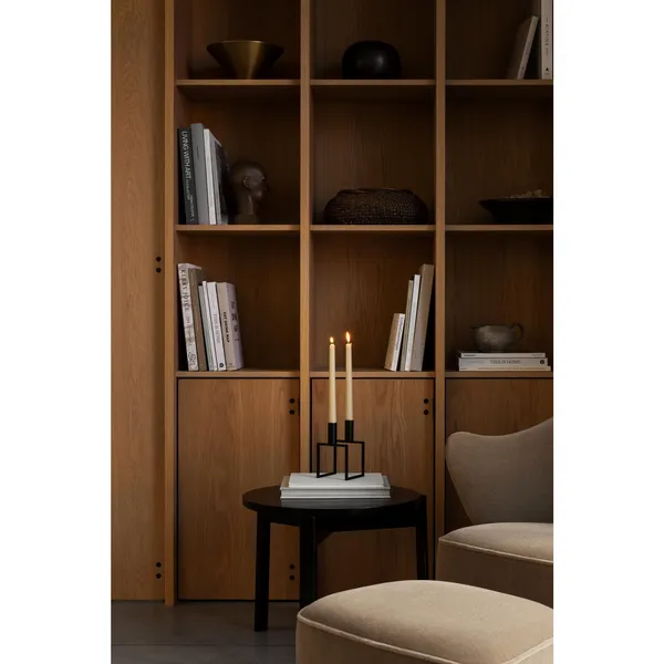 Kubus Line Candlestick White