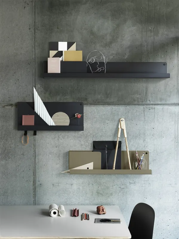 Folded Shelf 63x16.5 Black