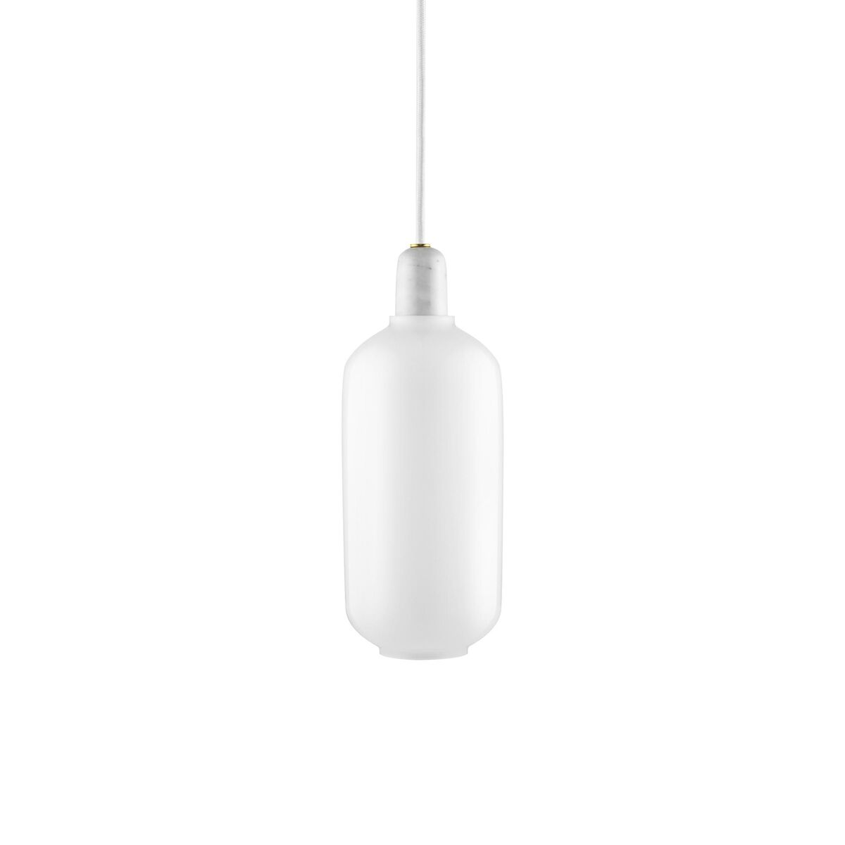 Amp Pendel Stor Hvid/Hvid