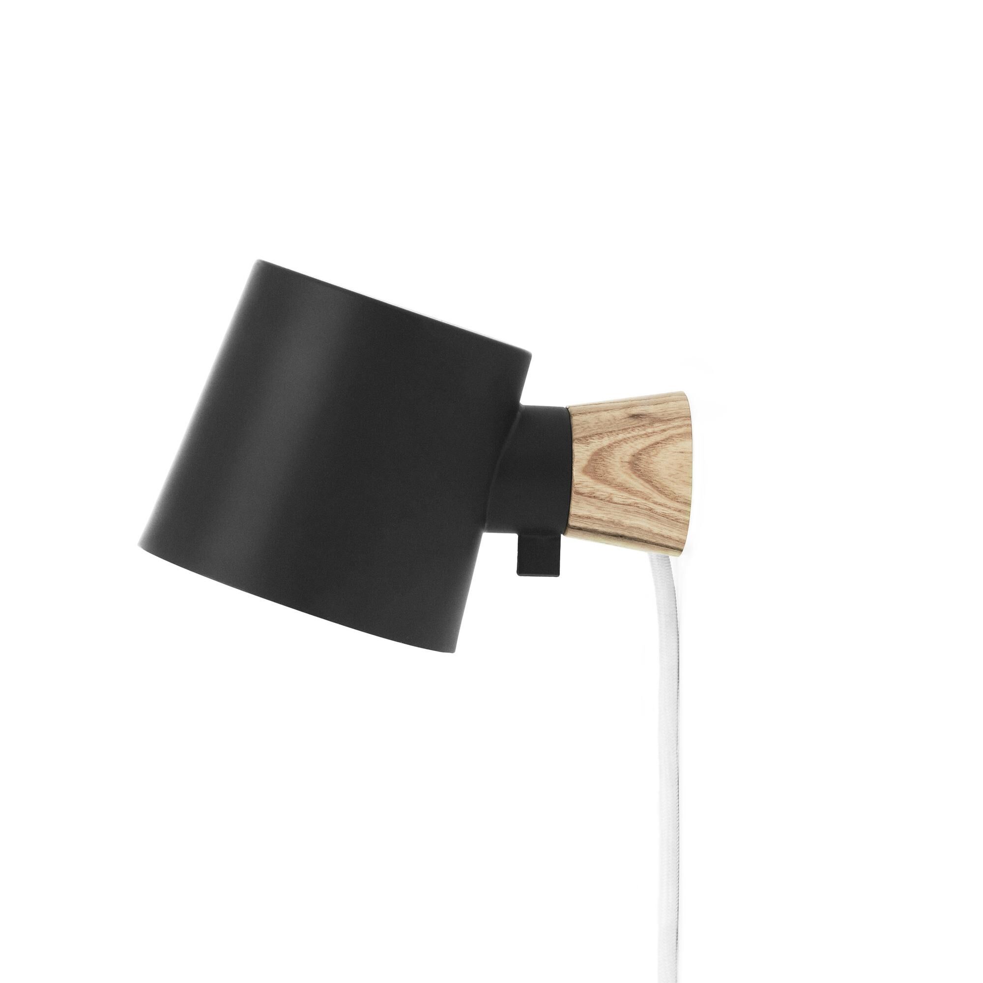 Rise V&auml;gglampa Svart