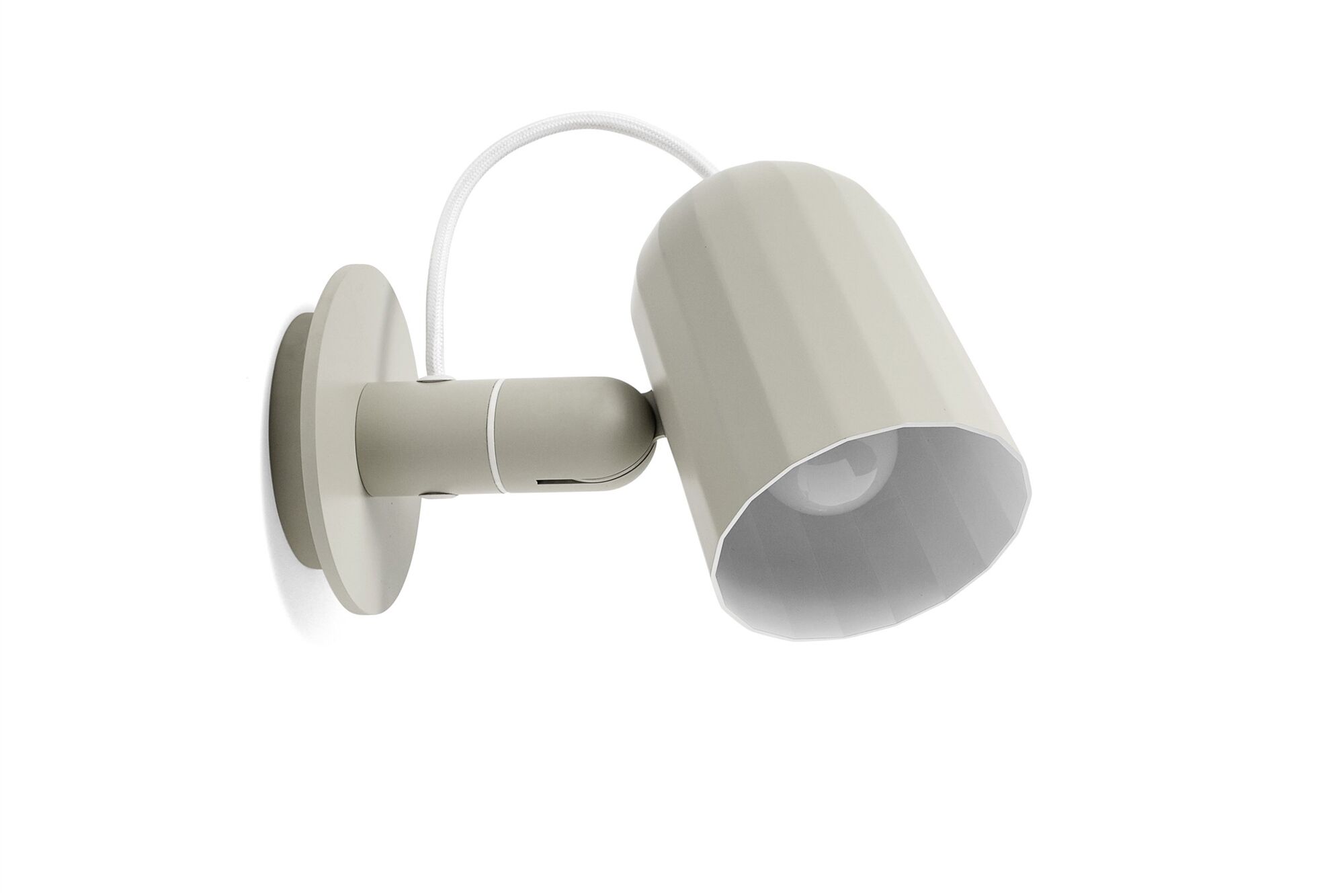 Noc V&auml;gglampa Beige med Sladd