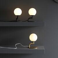 MOBIL Bordlampe Messing/Opal