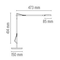 Kelvin Edge Table Lamp White
