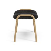 Lamino Footstool Oiled Oak/Black/Sheepskin