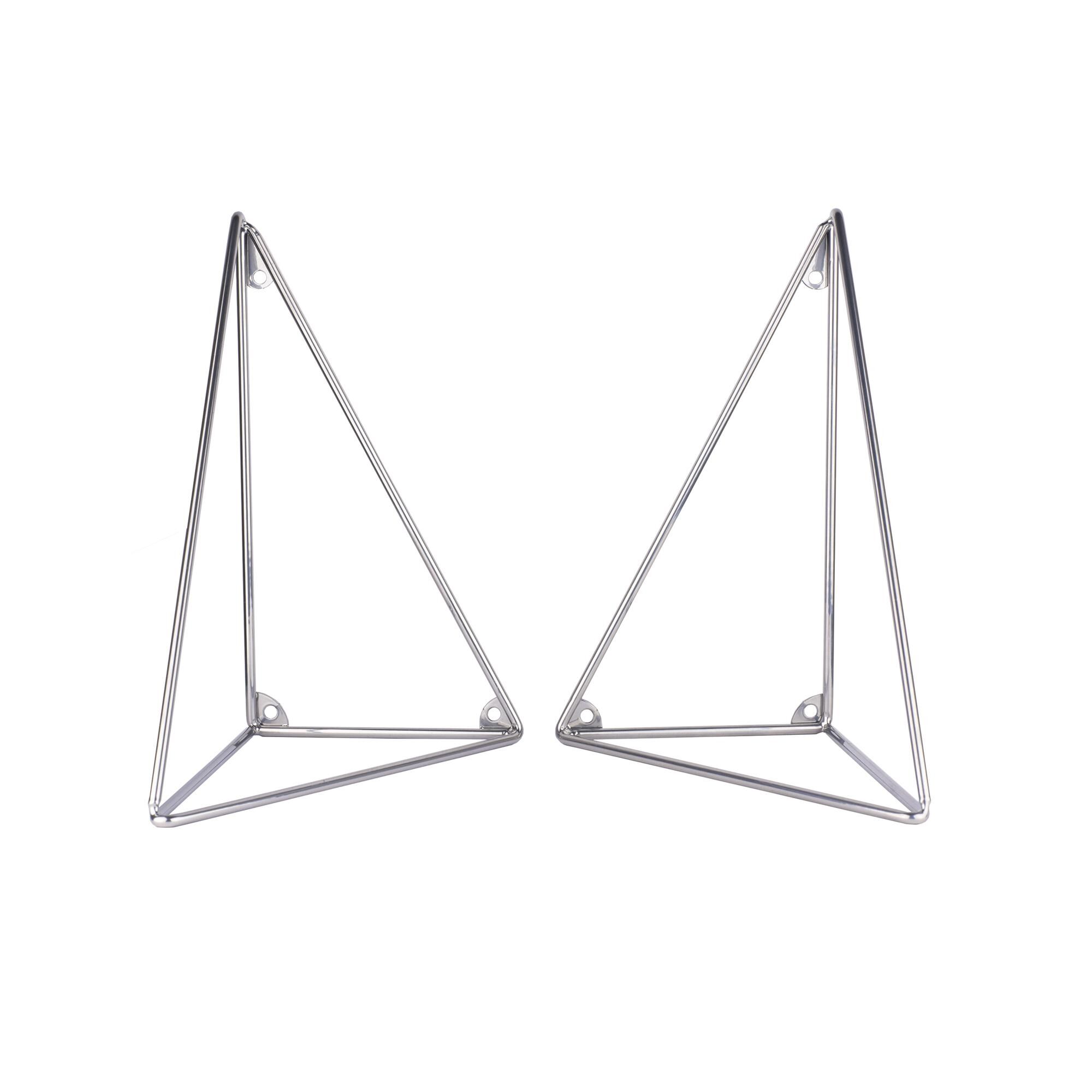 Pythagoras Paire de Supports Chrome