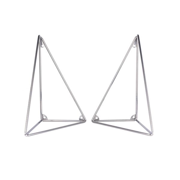 Pythagoras Paire de Supports Chrome