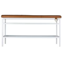 Nancy Bench White/Cognac