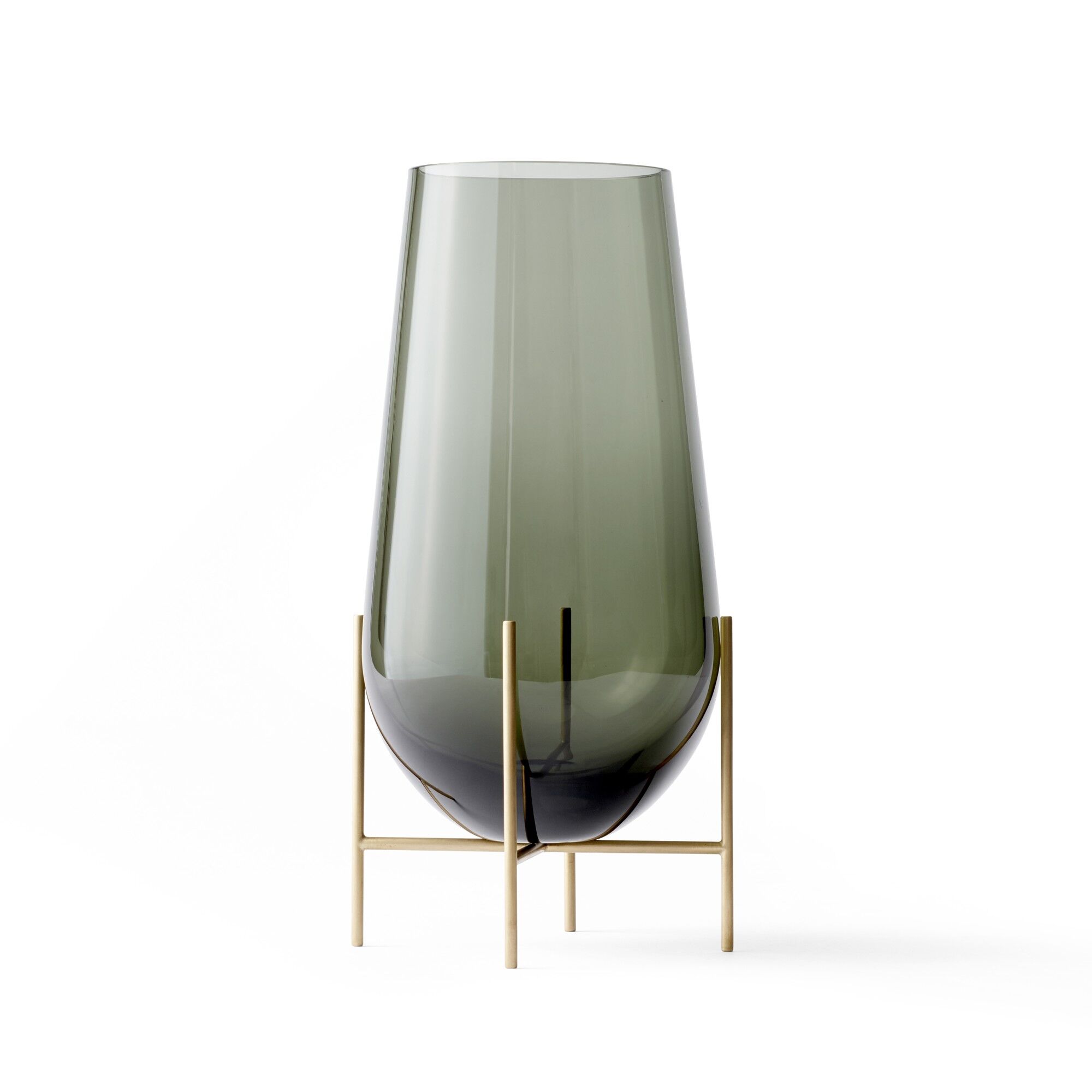 Echasse Vase Stor Brent/ Børstet Messing