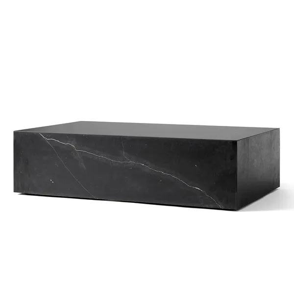 Plinth Coffee Table Low Marquina Marble