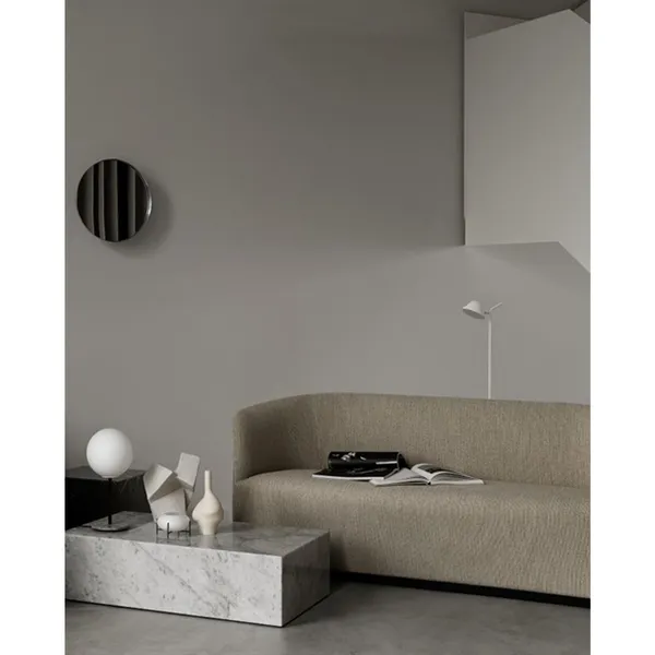 Plinth Coffee Table Low Carrara Marble