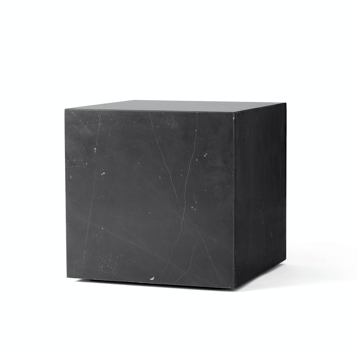 Mesa de Centro con Zócalo , Mármol Cúbico Marquina