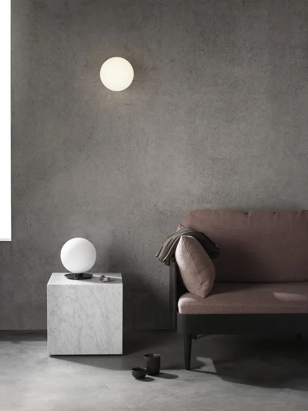 Plinth Soffbord Kubisk Carrara Marmor