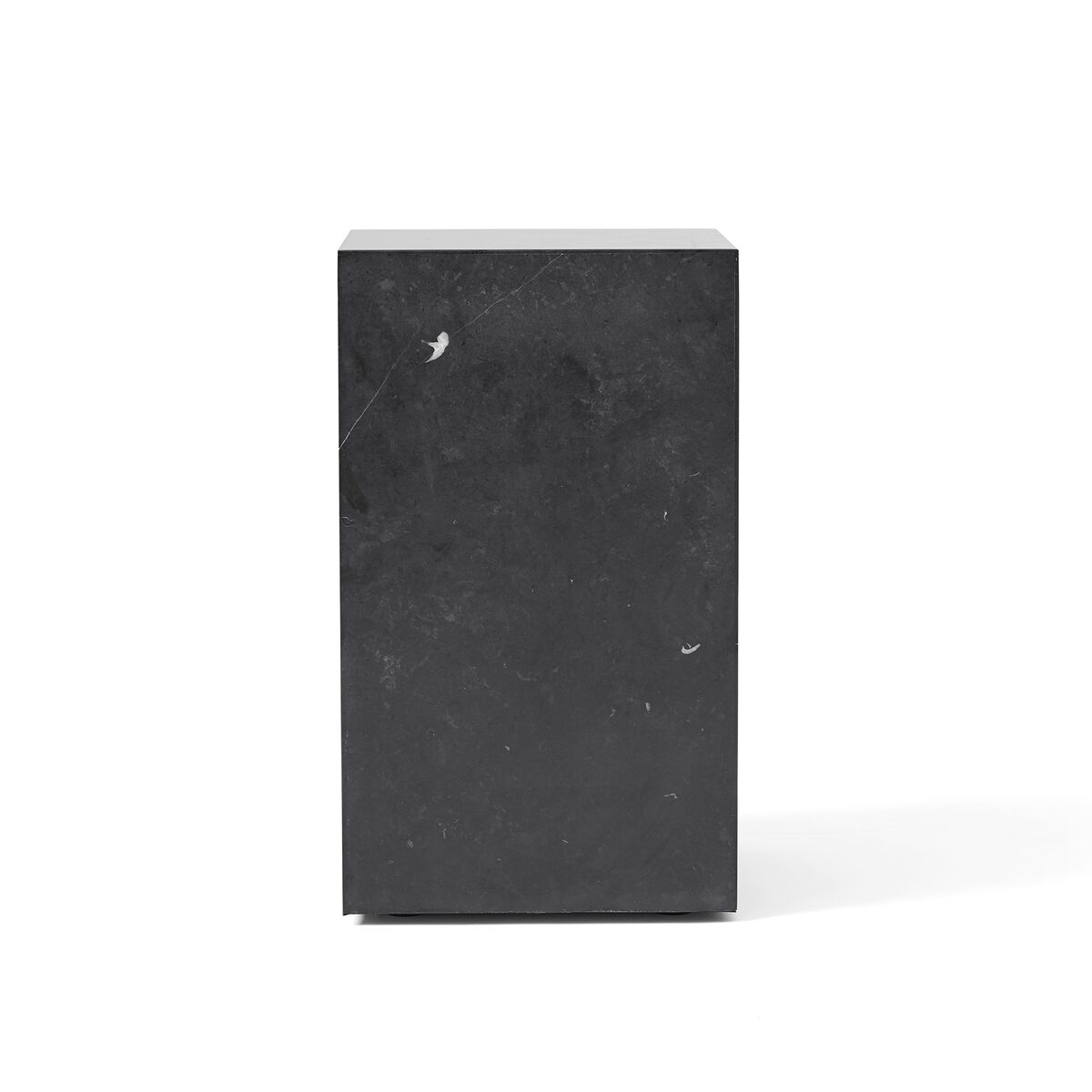 Sockel-Couchtisch, Hoch, Aus Nero Marquina Marmor