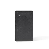 Sockel-Couchtisch, Hoch, Aus Nero Marquina Marmor
