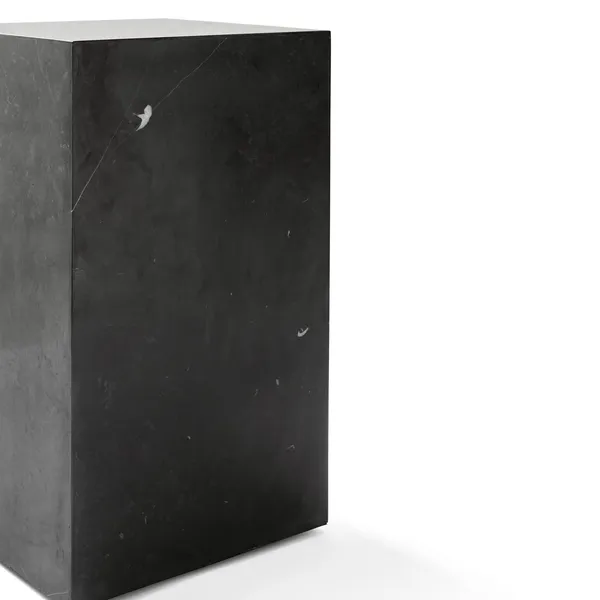 Plinth Coffee Table High Nero Marquina Marble