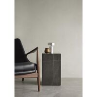 Sockel-Couchtisch, Hoch, Aus Nero Marquina Marmor