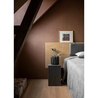 Sockel-Couchtisch, Hoch, Aus Nero Marquina Marmor
