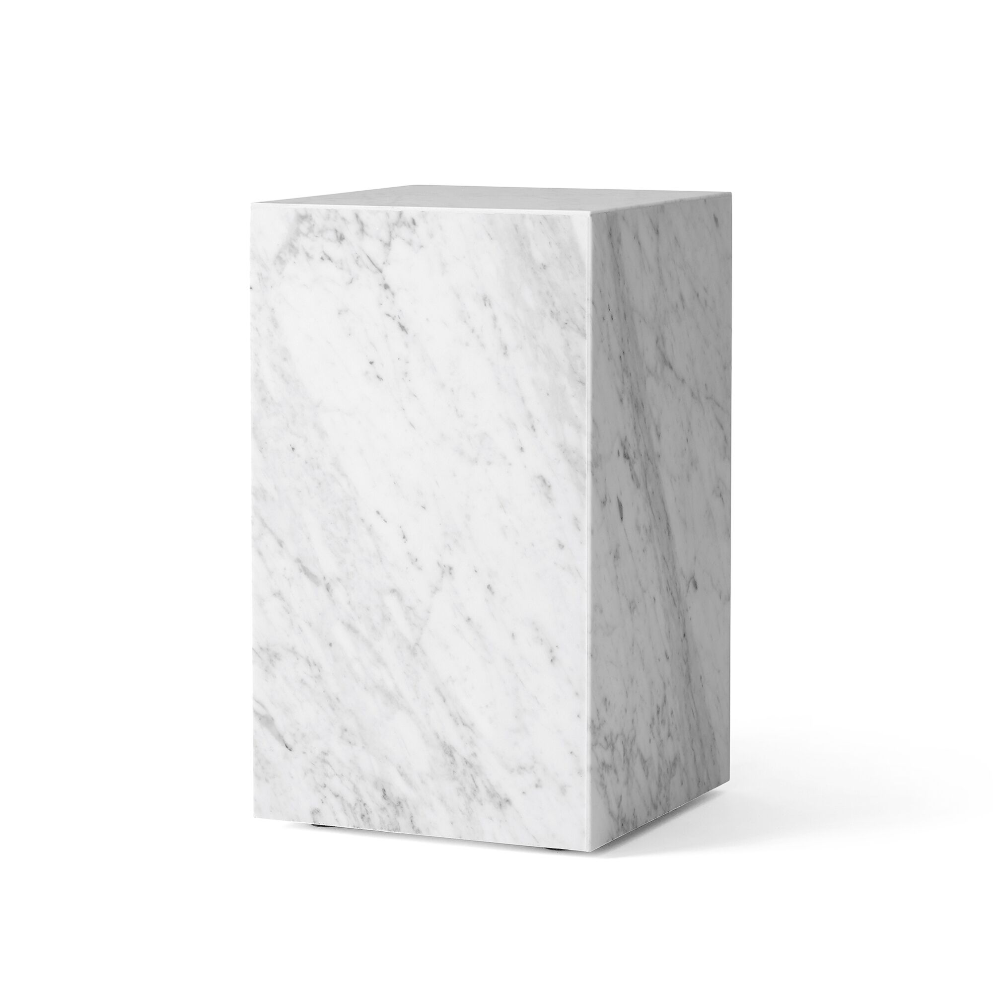 Plinth Sofabord Høj Carrara Marmor