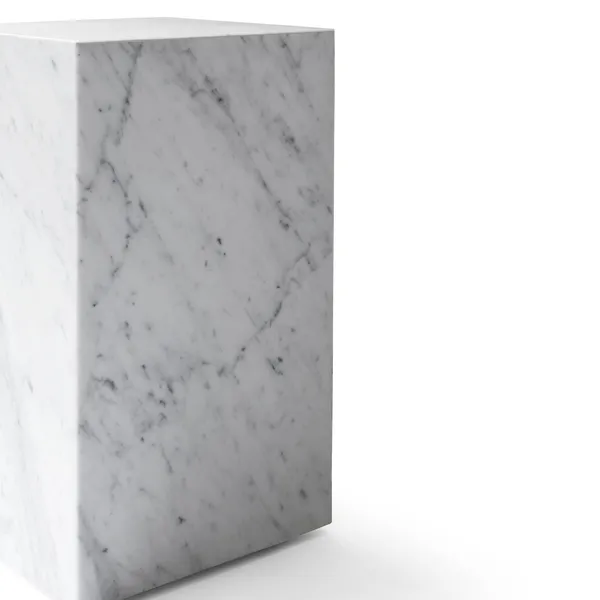 Plinth Coffee Table High Carrara Marble