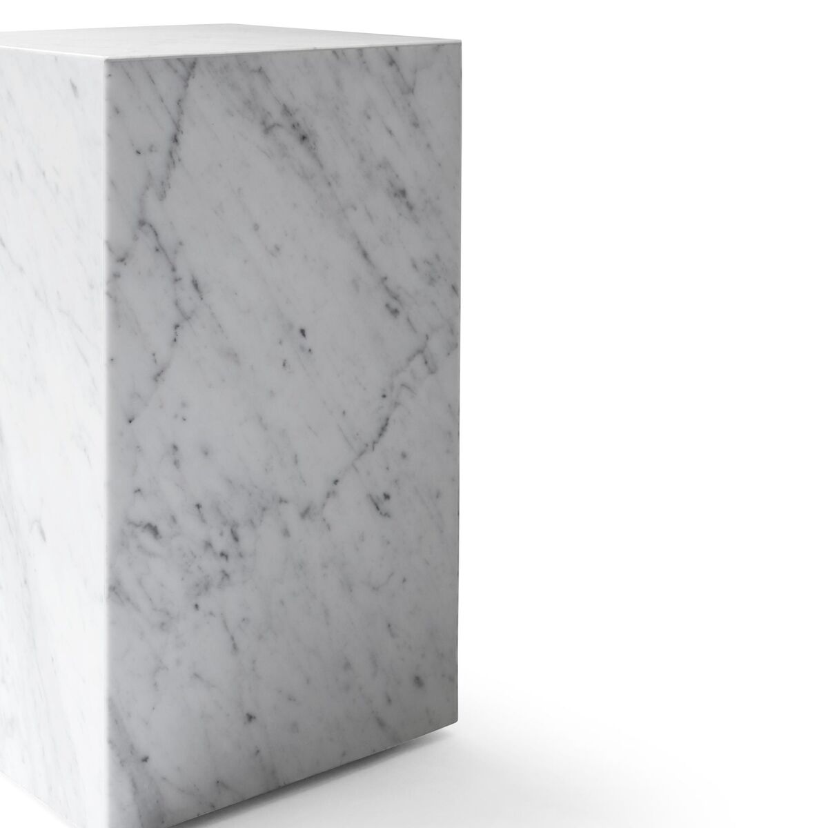 Stolik Kawowy Plinth High Carrara Marble