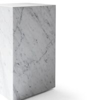 Stolik Kawowy Plinth High Carrara Marble