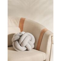 Cuscino Nodo Bianco/ Grigio