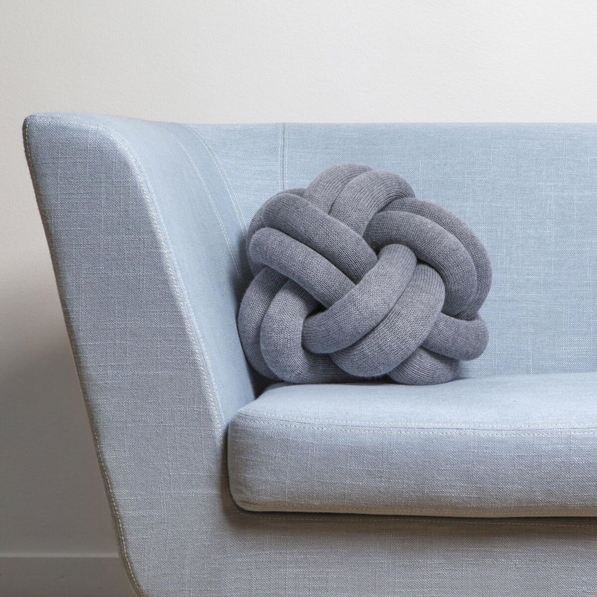 Knoop Kussen Donkerblauw