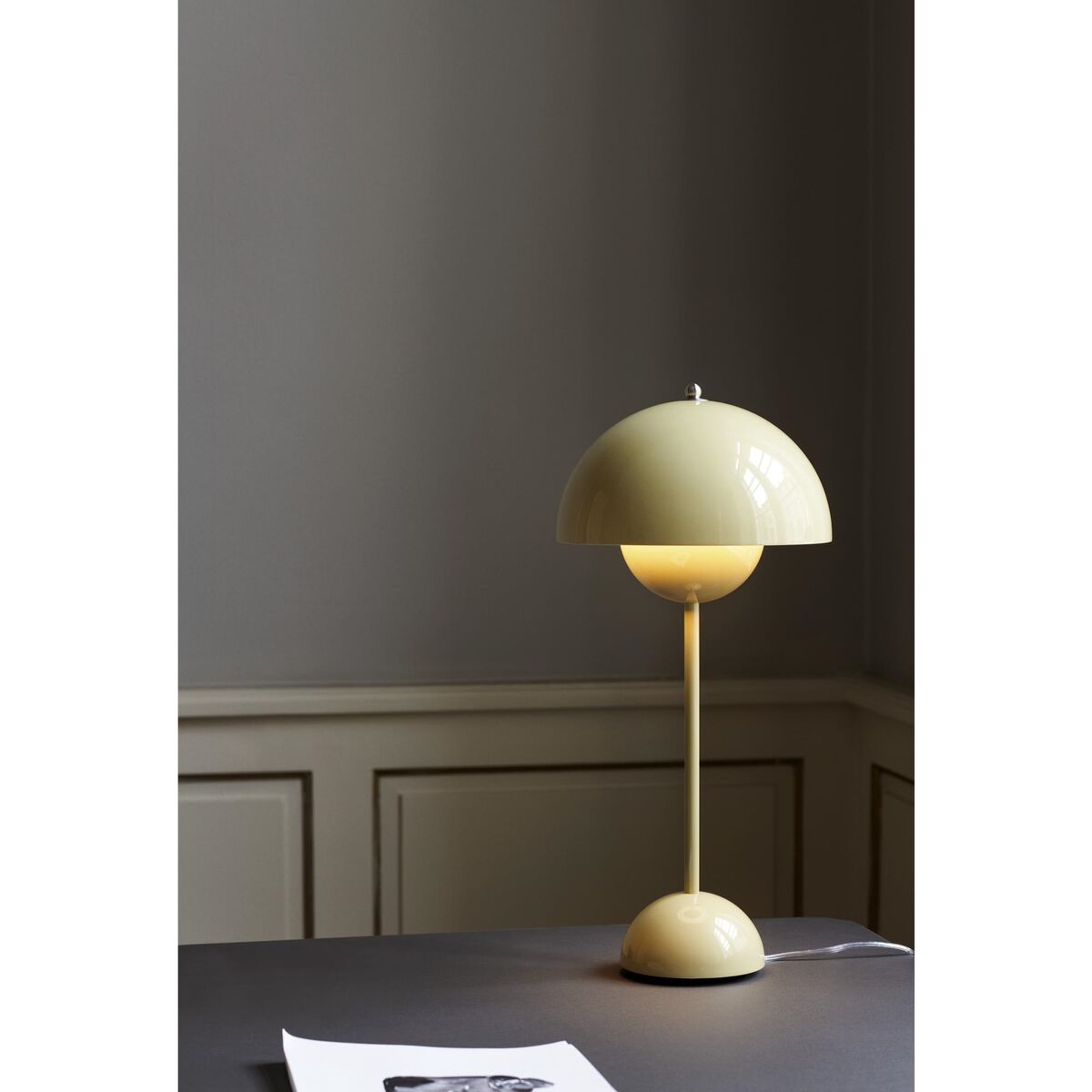 Flowerpot VP3 Lampe à Poser Beige/Gris