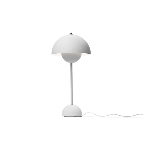 Flowerpot VP3 Tischlampe , Matt Hellgrau