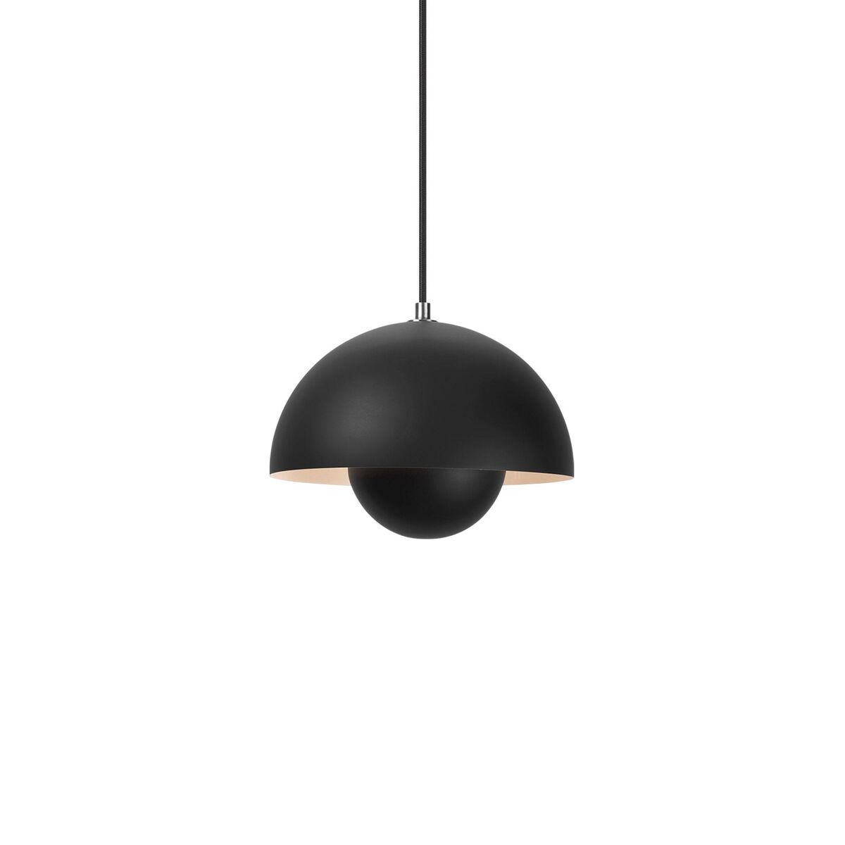 Flowerpot VP1 Pendelleuchte Matt Schwarz