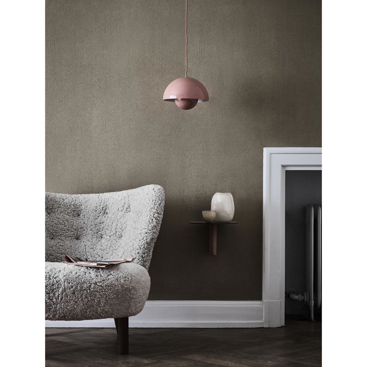 Flowerpot VP1 Pendel Beige/Grå