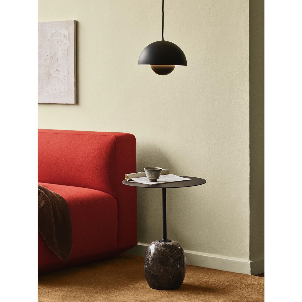 Flowerpot VP1 Pendel Beige/Grå