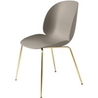 Beetle Spisebordsstol Conic Base Messing Semi Mat/New Beige