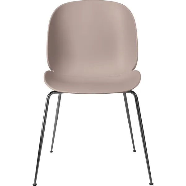 Beetle Dining Chair Conic Base Black Chrome/ Sweet Pink