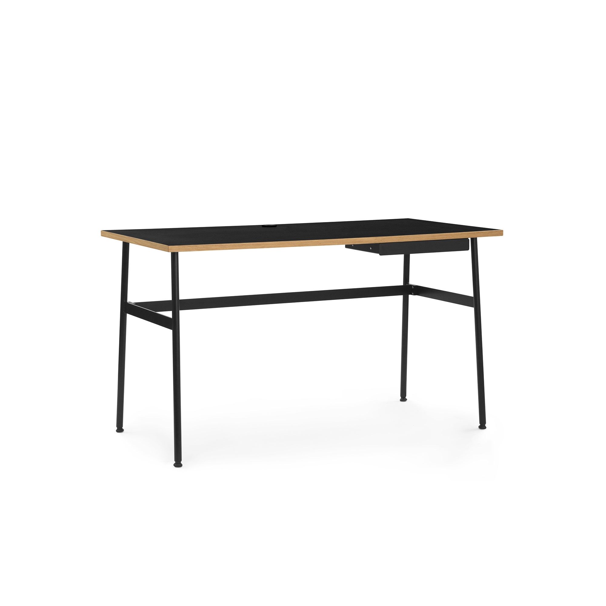 Journal-skrivebord Sort