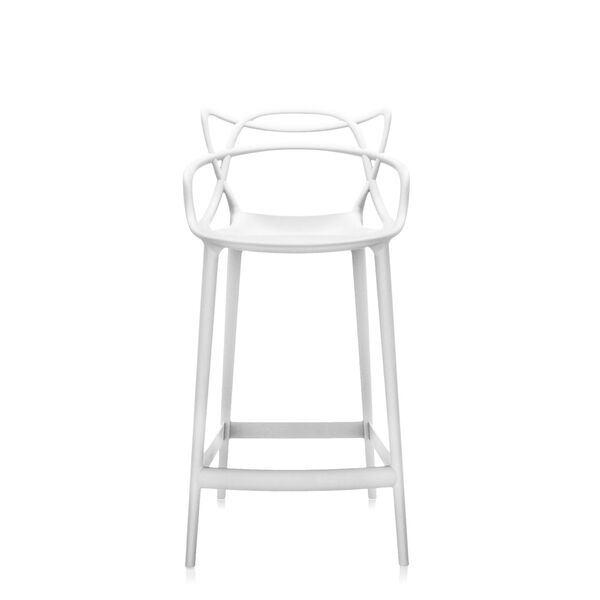Sgabello da Bar Masters H65 Bianco