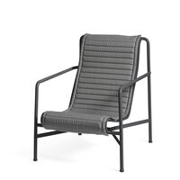 Coussin Matelassé Pour Fauteuil Palissade Anthracite Élevé
