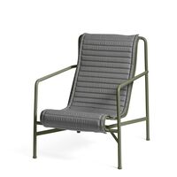 Coussin Matelassé Pour Fauteuil Palissade Anthracite Élevé