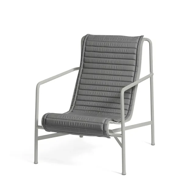 Coussin Matelassé Pour Fauteuil Palissade Anthracite Élevé