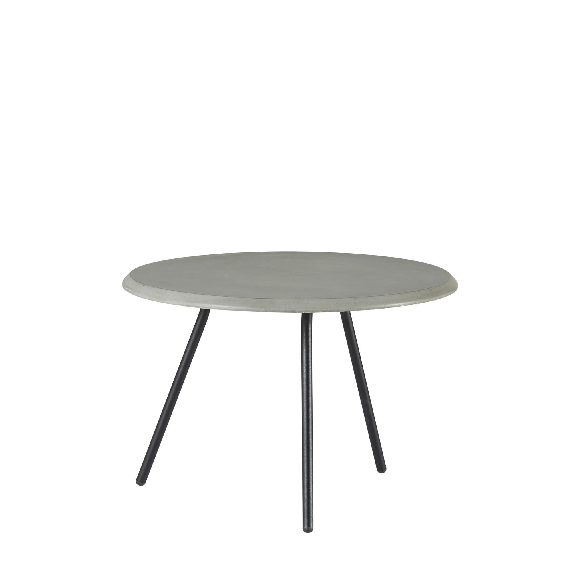 Soround Sofabord Beton/Sort Ø60 H39,5