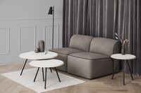 Soround Coffee Table Concrete/Black Ø60 H39.5