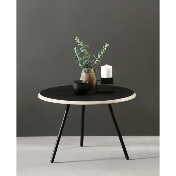 Soround Coffee Table Black Laminate Ø75 H44.5