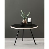 Soround Coffee Table Black Laminate Ø75 H44.5