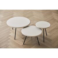 Soround Coffee Table Black Laminate Ø75 H44.5