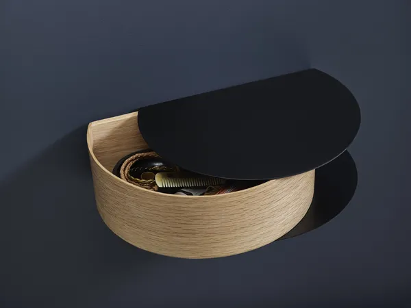 Wallie Wall Drawer Oak/ Black